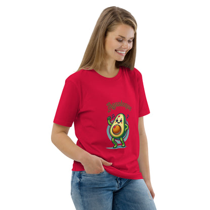 Camiseta de algodón orgánico unisex Aguacate QTD