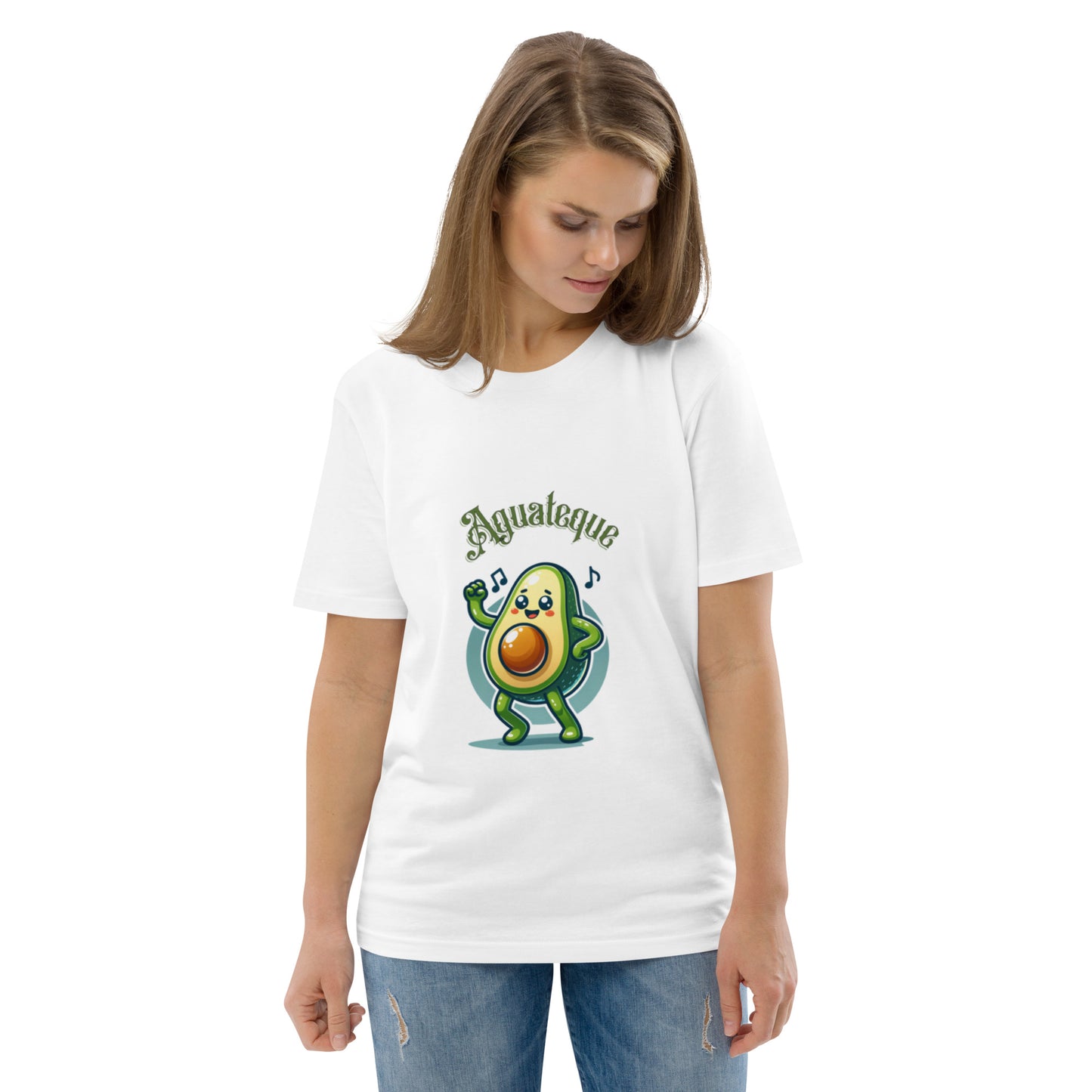 Camiseta de algodón orgánico unisex Aguacate QTD