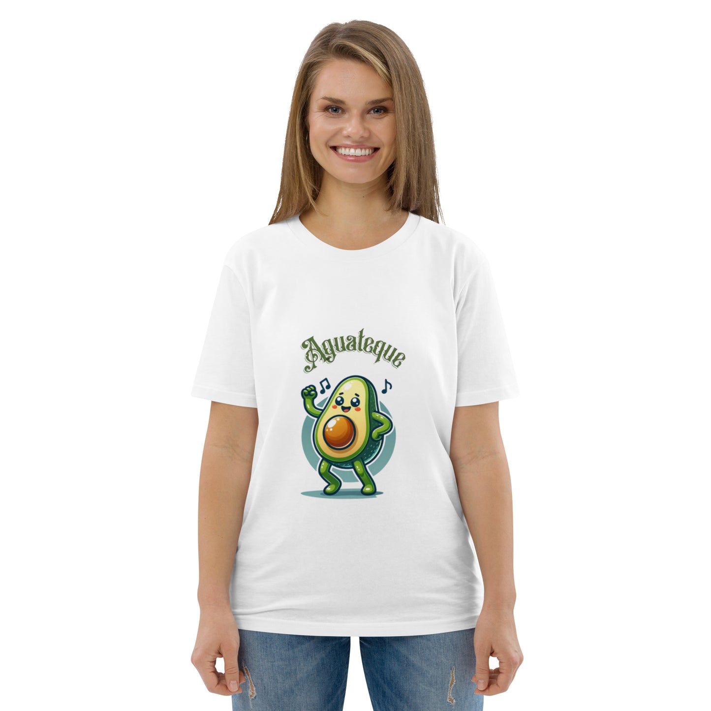 Camiseta de algodón orgánico unisex Aguacate QTD