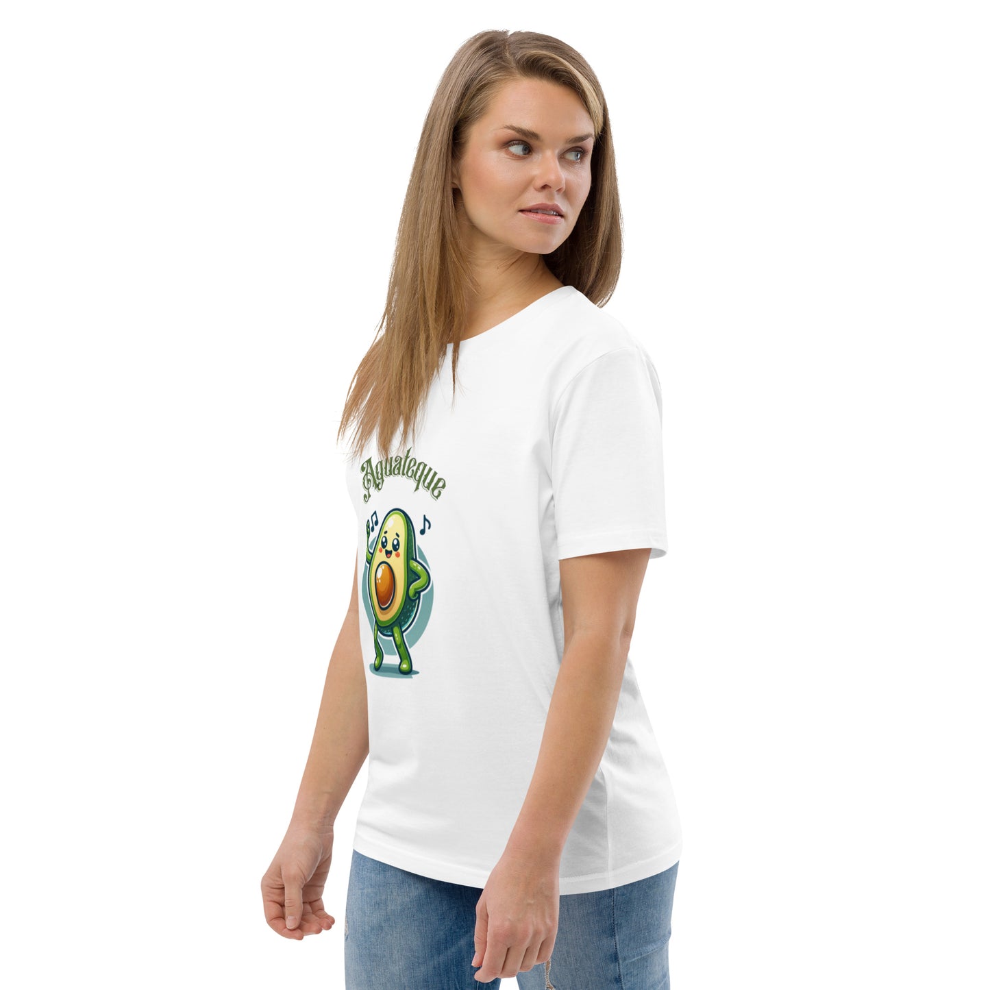 Camiseta de algodón orgánico unisex Aguacate QTD